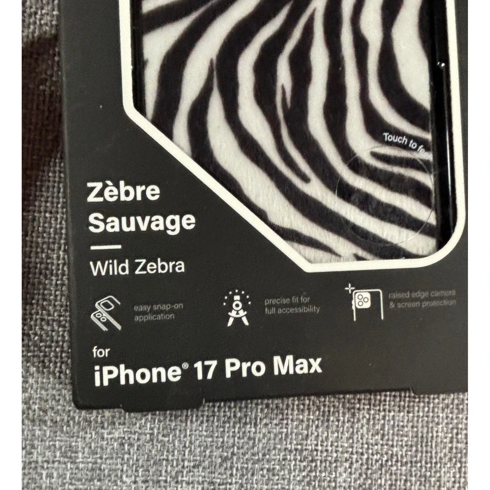 MVMT iPhone 17 Pro Max Phone Case Wild Zebra Animal Print New